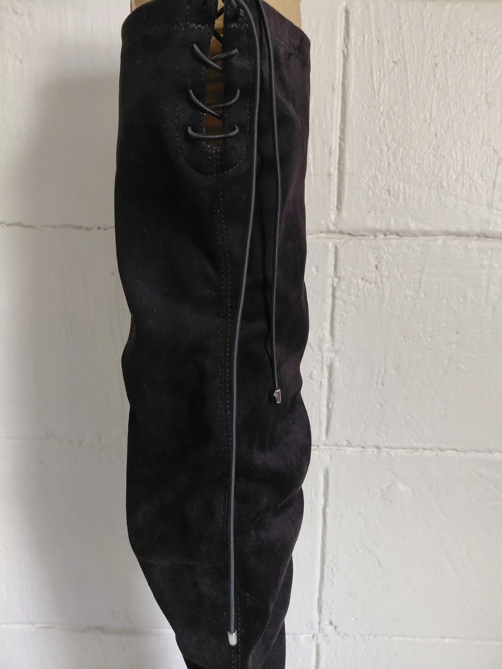 Women's Black Over-the-Knee Block Heel Boots